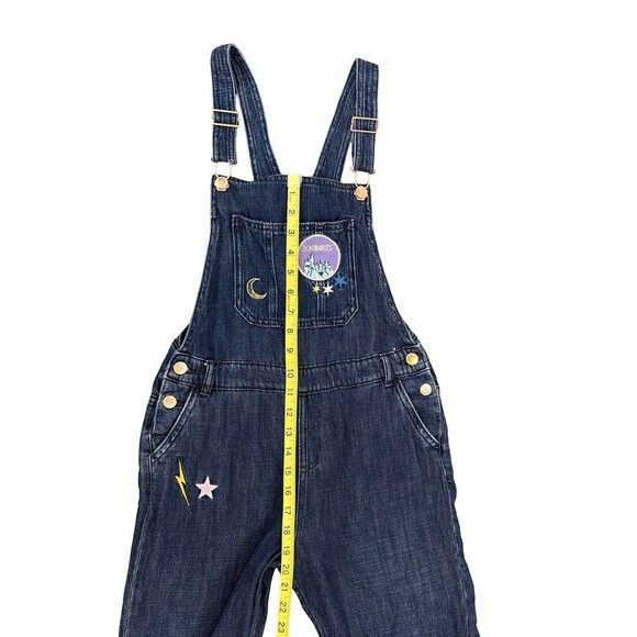 M&S Harry Potter Hogwarts Embroidered Denim Overalls 11-12Y Wizardcore - Picture 4 of 10